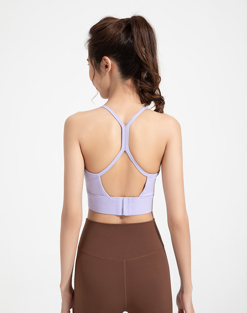 Side Pleated Yoga Bra