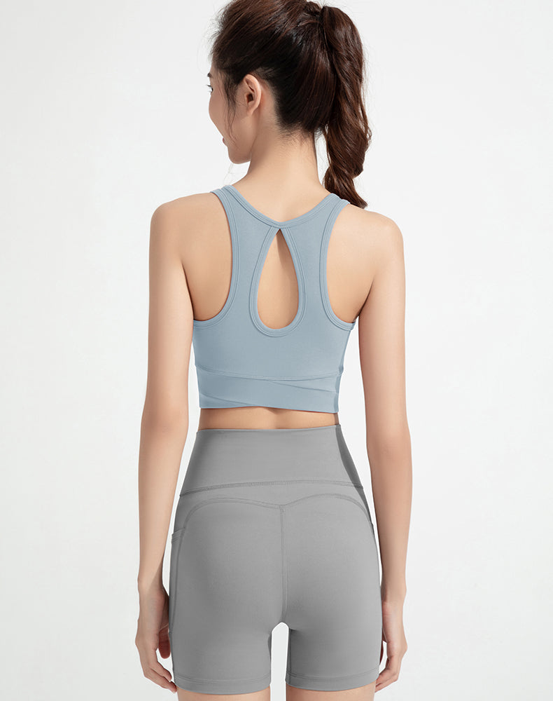 Waterdrop Back Yoga Bra