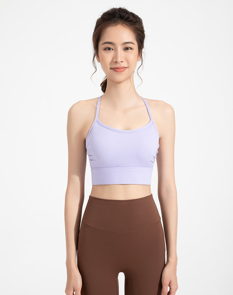 Side Pleated Yoga Bra