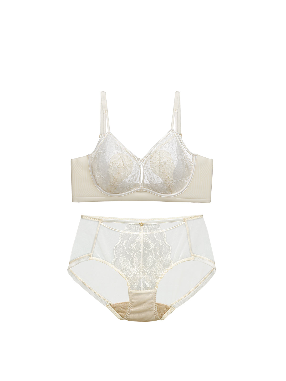 Flower&Leaf Crystal Cup Bra