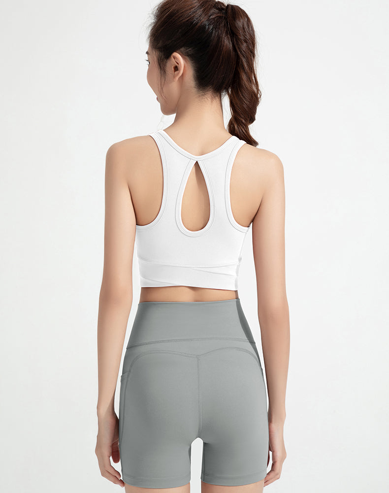 Waterdrop Back Yoga Bra