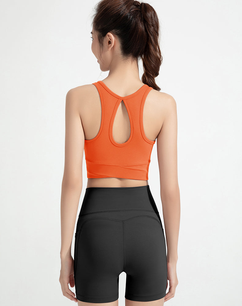 Waterdrop Back Yoga Bra