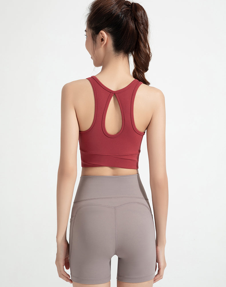 Waterdrop Back Yoga Bra