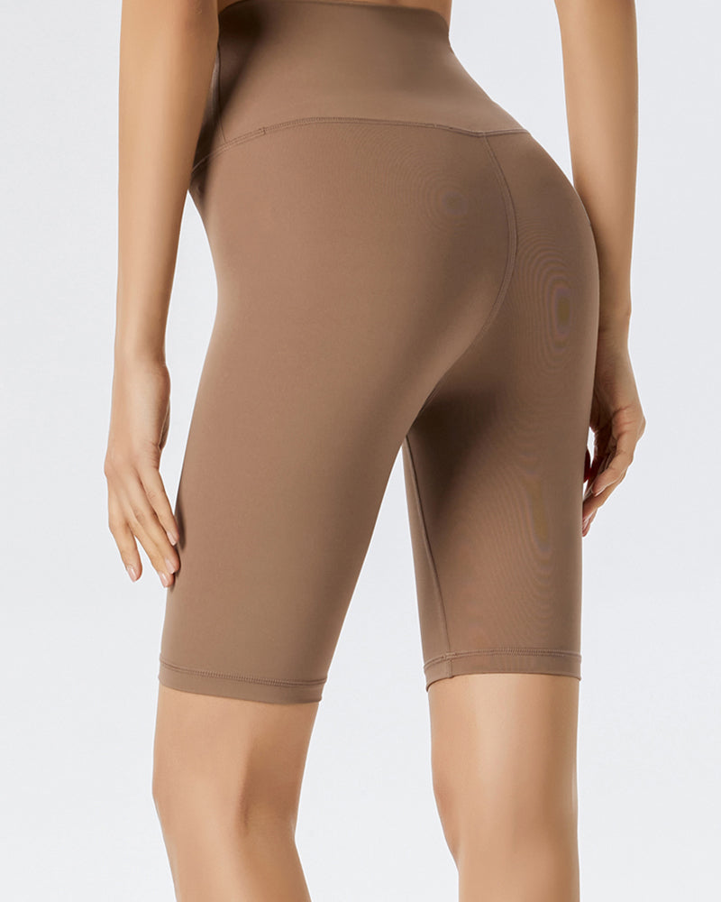 Lycra Seamless Crotch Yoga Shorts