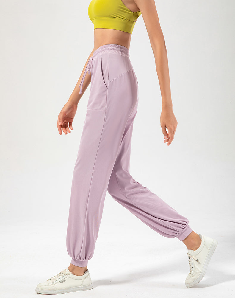 Drawstring Cuffed Yoga Pants