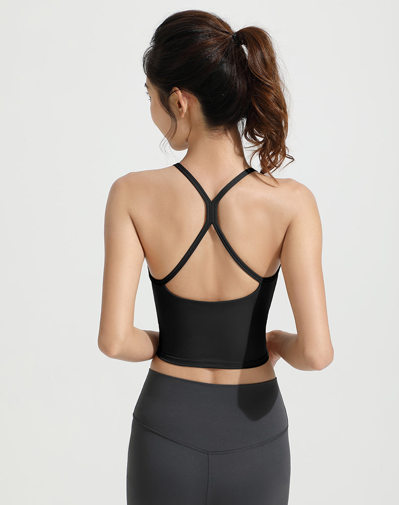 X-Back Strappy Yoga Bra