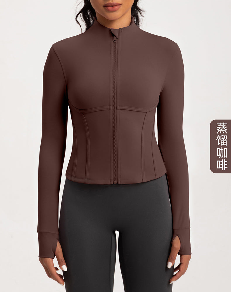 Stand Collar Yoga Jacket