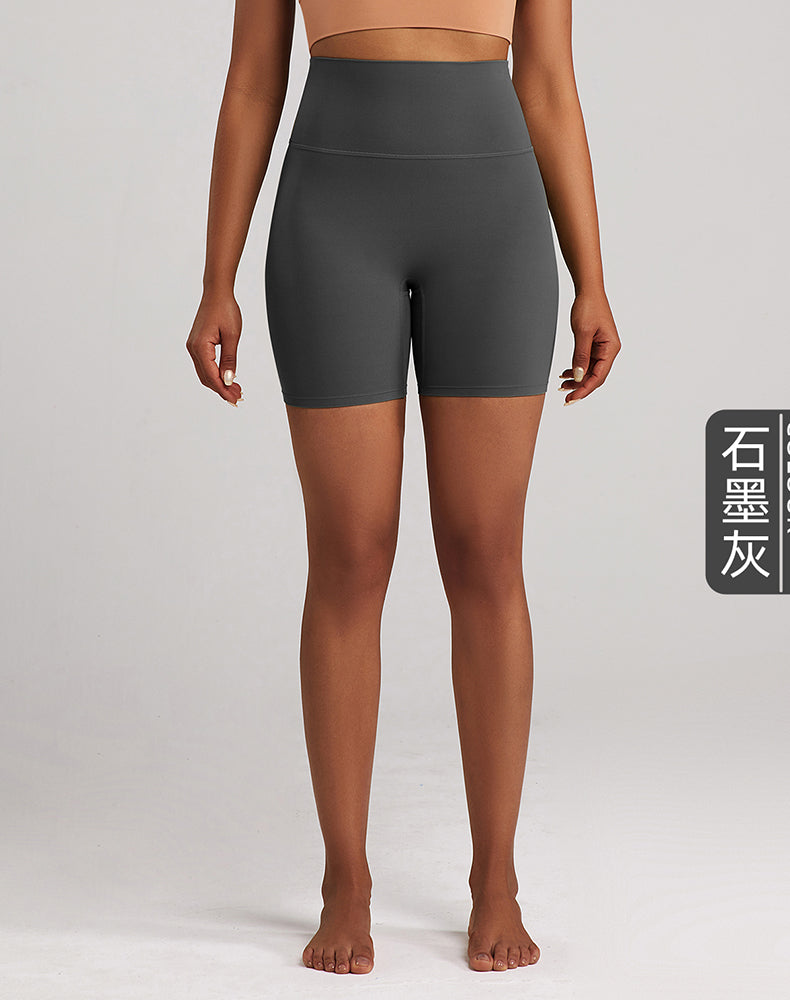 Lycra Tummy Control High-Waisted Yoga Shorts