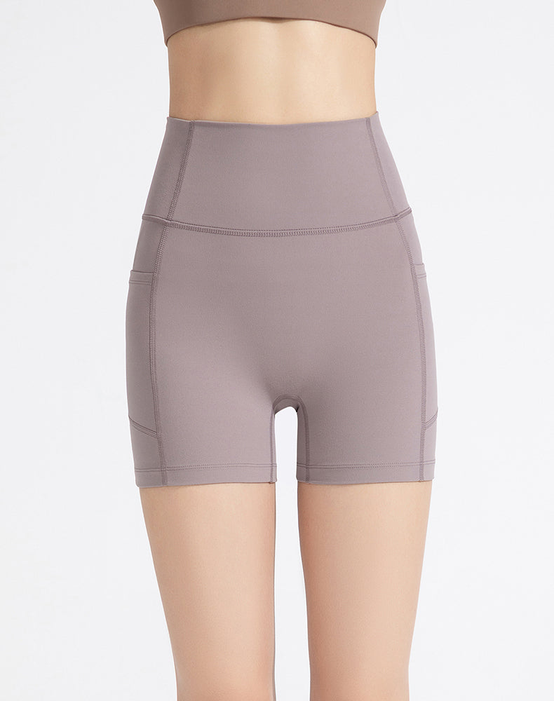 High-Waisted Tummy Control Yoga Shorts