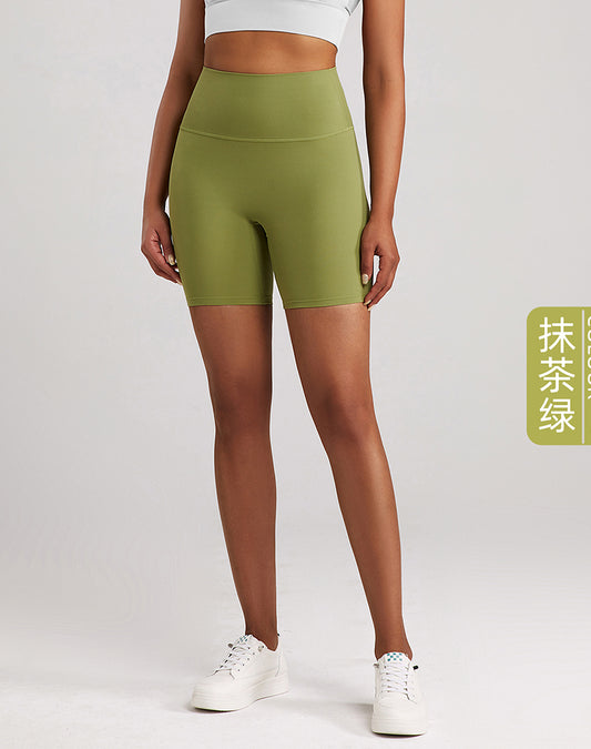 Lycra Tummy Control High-Waisted Yoga Shorts