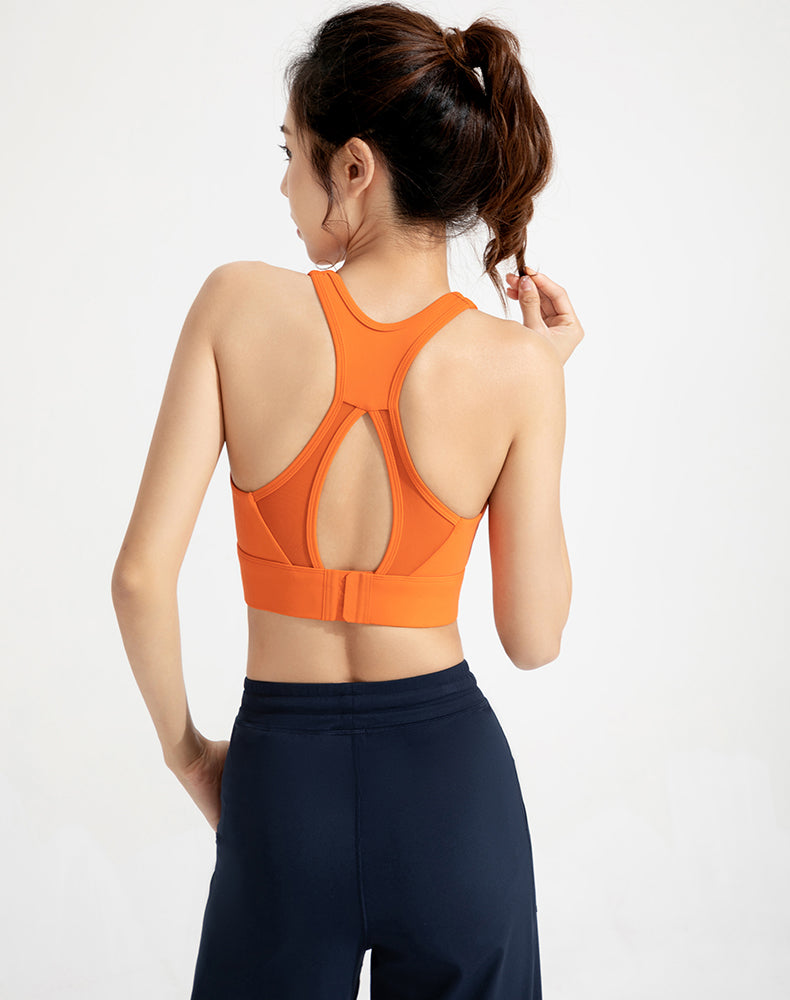 Adjustable Mesh Back Yoga Bra