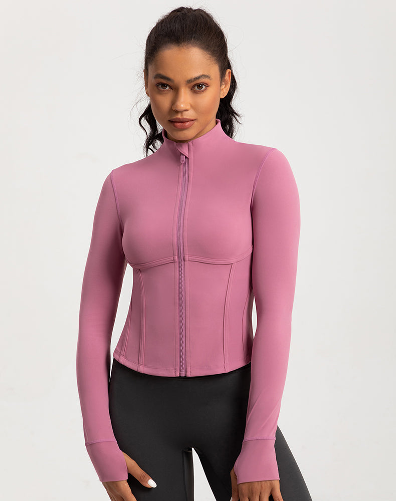 Stand Collar Yoga Jacket