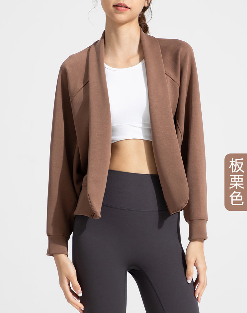 Shawl Collar Long Sleeve Jacket