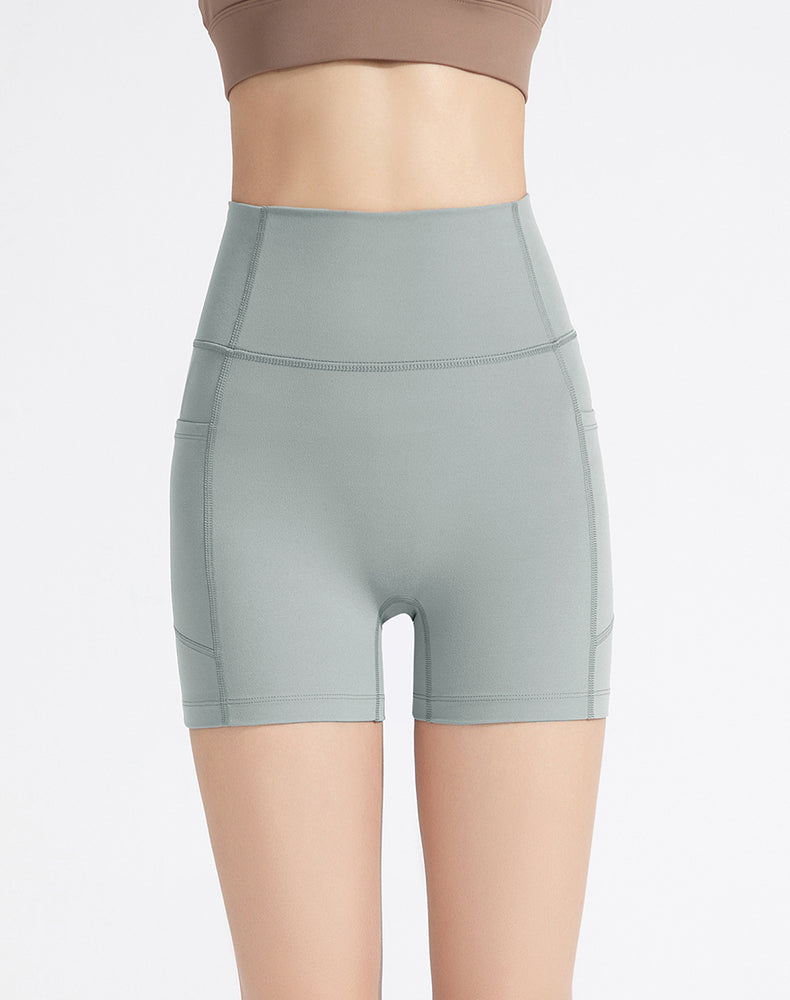 High-Waisted Tummy Control Yoga Shorts