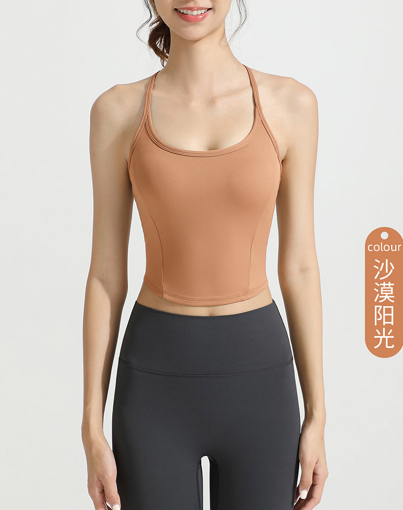 X-Back Strappy Yoga Bra