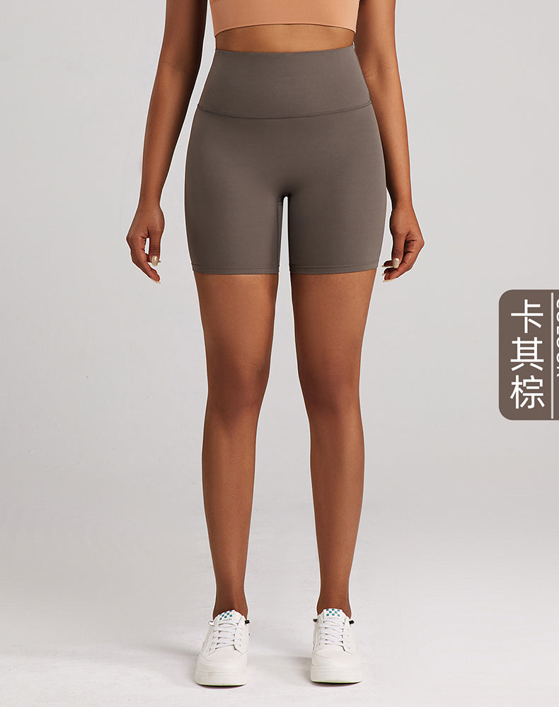 Lycra Tummy Control High-Waisted Yoga Shorts