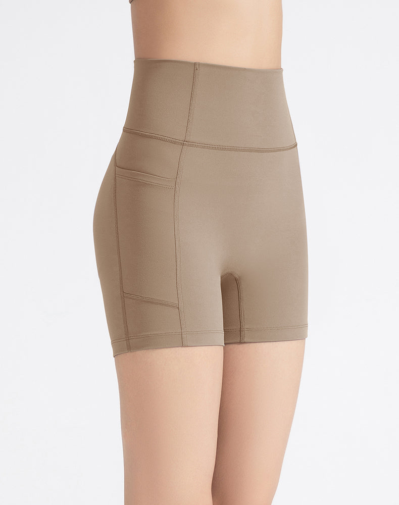 High-Waisted Tummy Control Yoga Shorts