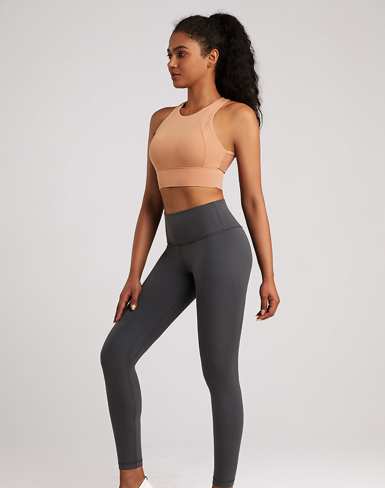 Lycra Wide-Waisted Compression Yoga Pants