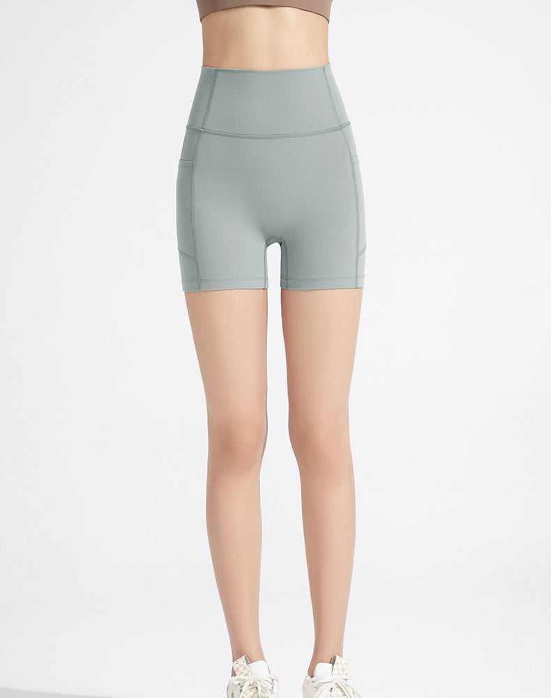 High-Waisted Tummy Control Yoga Shorts