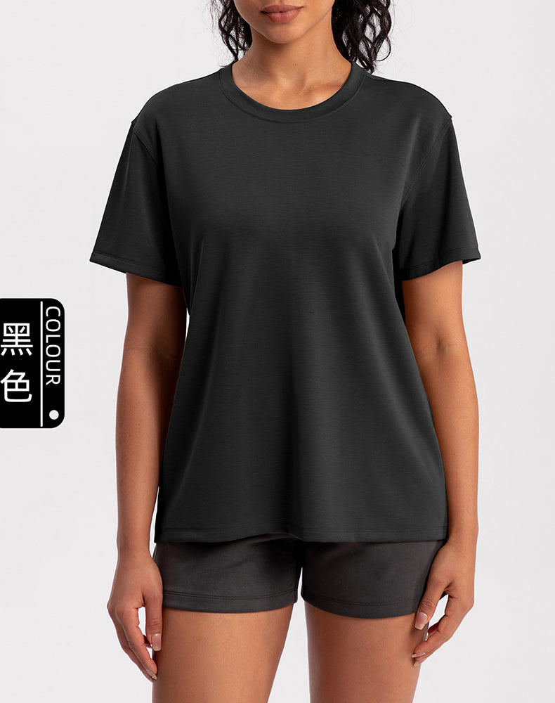 Modal Loose Fit Short Sleeve Yoga Top