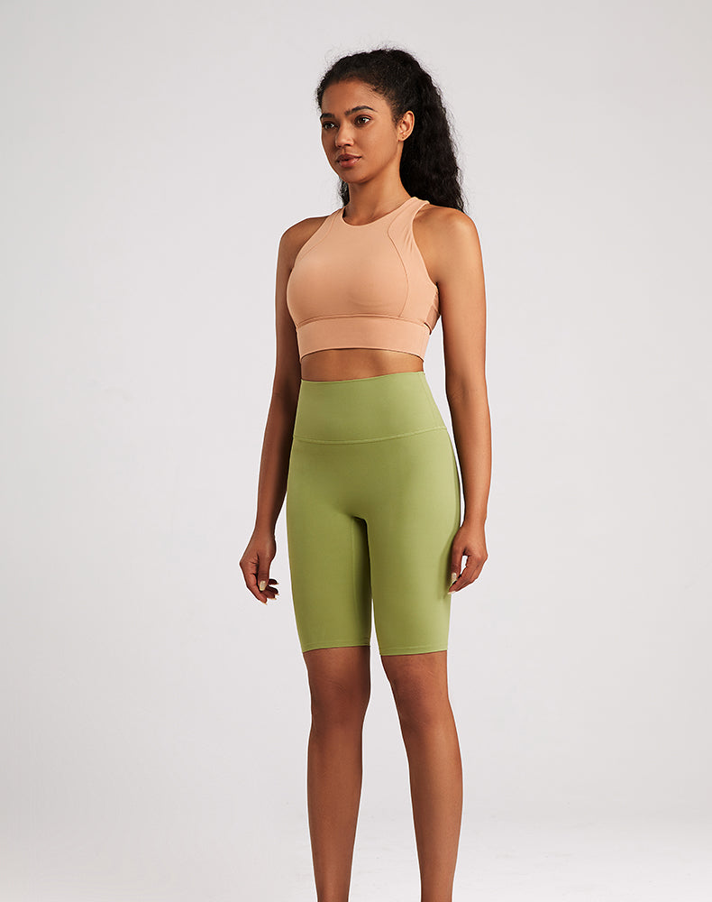 High-Waisted Butt-lifting Tummy Control Yoga Shorts