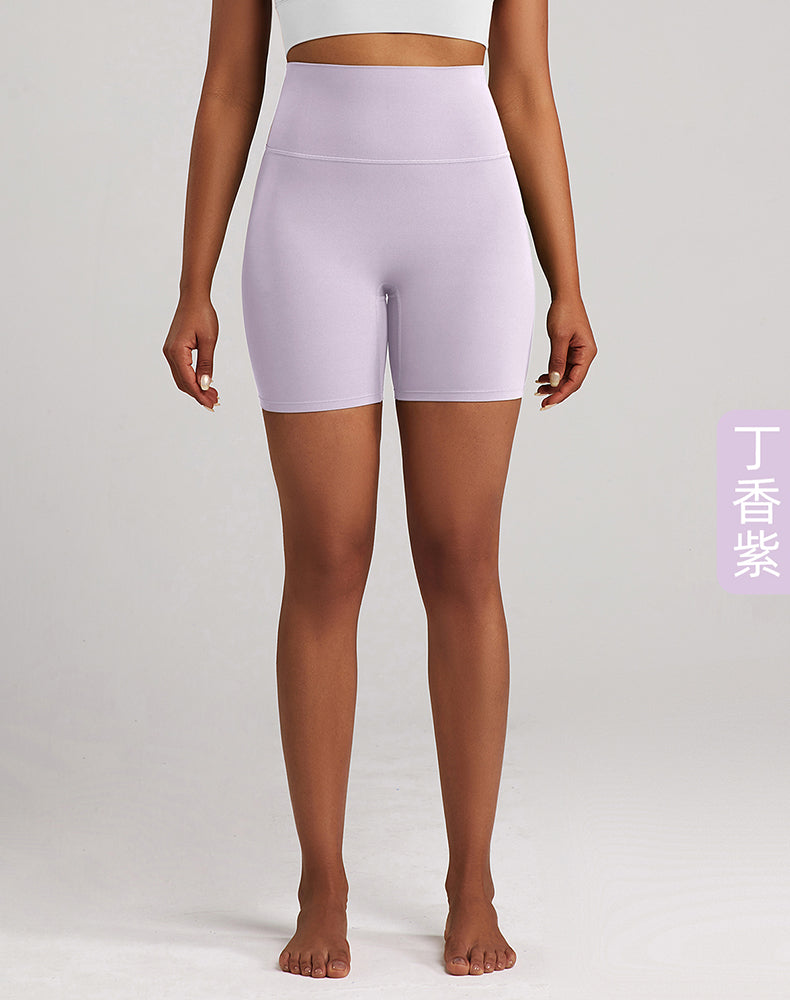 Lycra Tummy Control High-Waisted Yoga Shorts