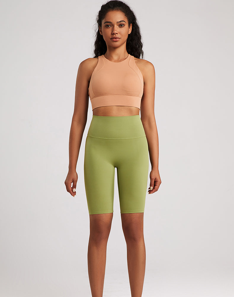 High-Waisted Butt-lifting Tummy Control Yoga Shorts