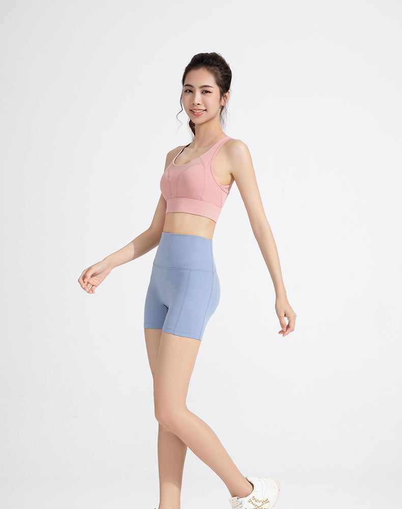 Seamless Crotch Tummy ControlYoga Shorts