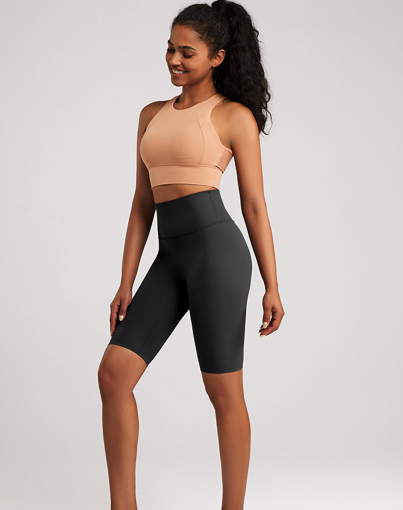 High-Waisted Butt-lifting Tummy Control Yoga Shorts