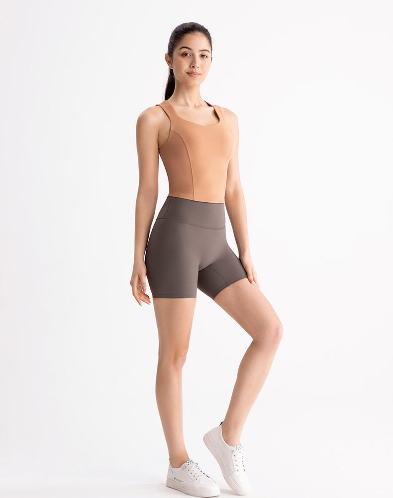 Wide Strap U-neck Yoga Tank