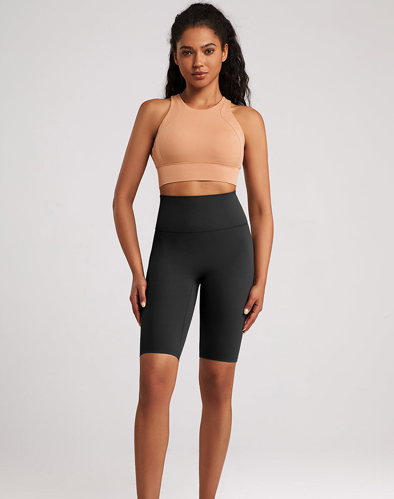 High-Waisted Butt-lifting Tummy Control Yoga Shorts