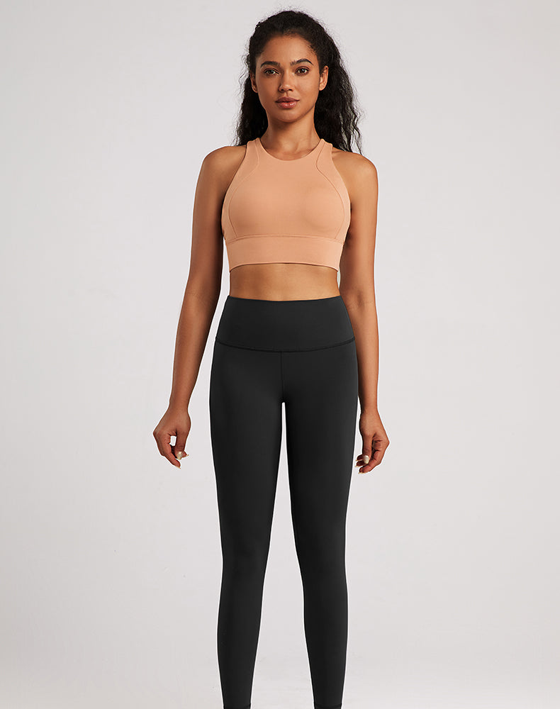 Lycra Wide-Waisted Compression Yoga Pants