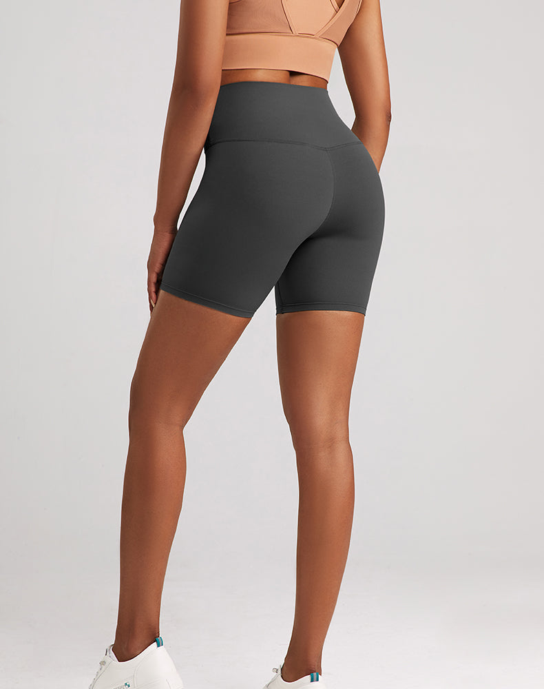 Lycra Tummy Control High-Waisted Yoga Shorts