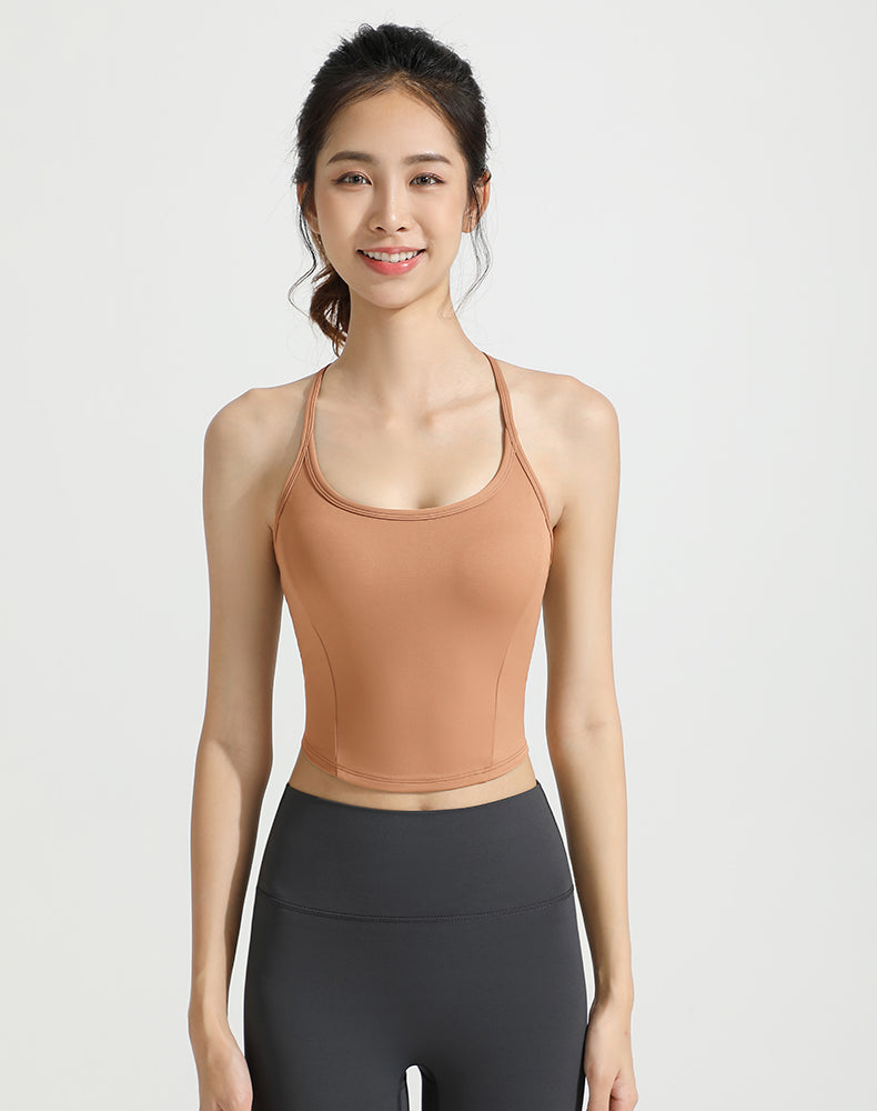 X-Back Strappy Yoga Bra