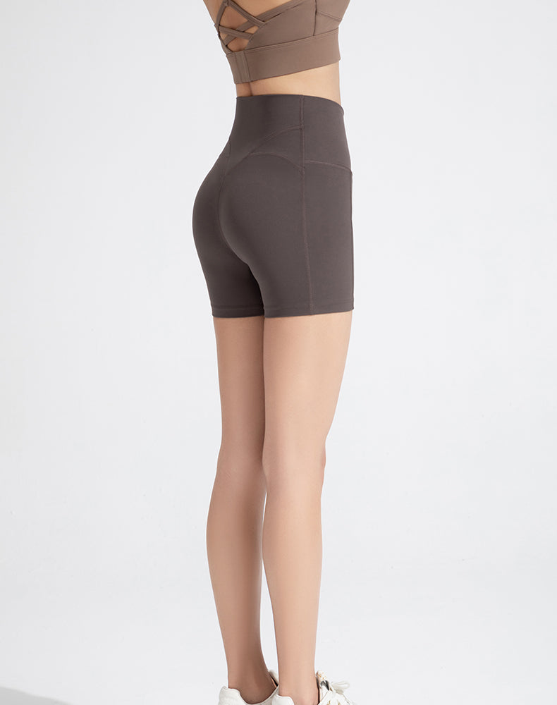 Seamless Crotch Tummy ControlYoga Shorts