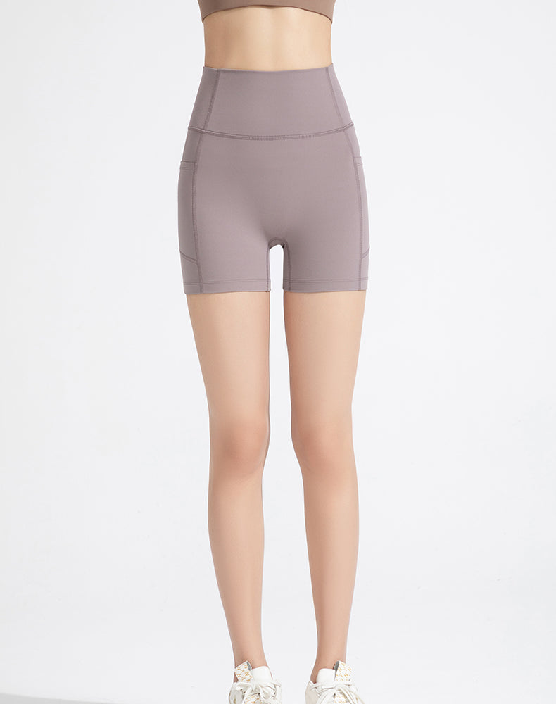 High-Waisted Tummy Control Yoga Shorts