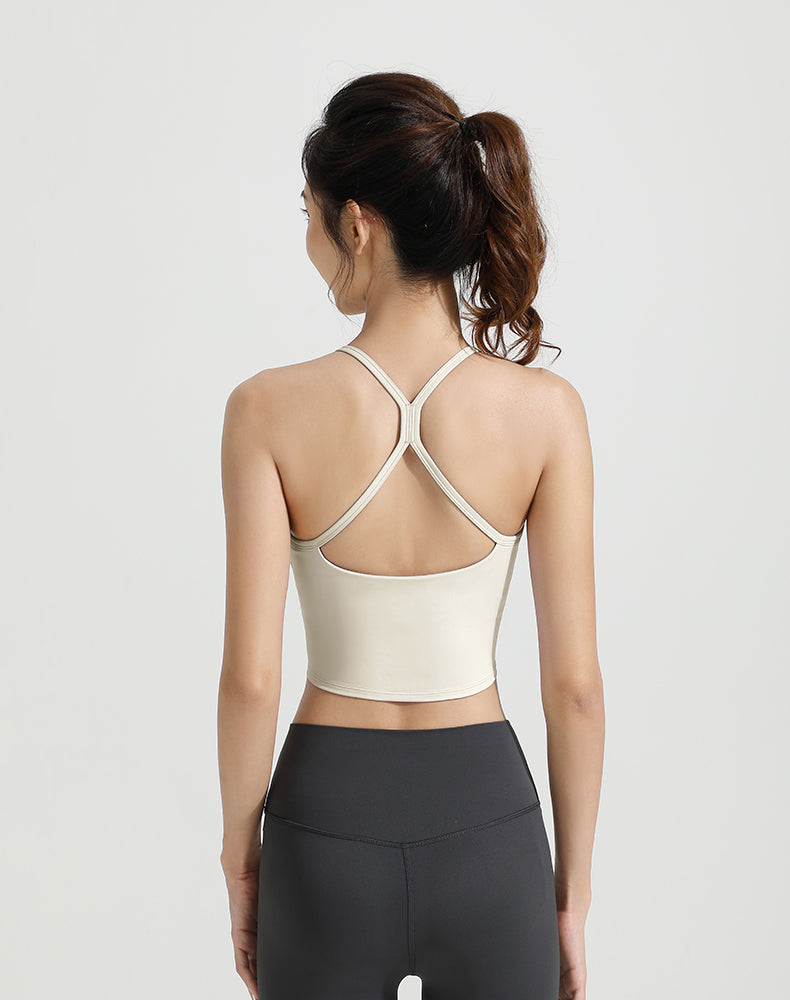 X-Back Strappy Yoga Bra