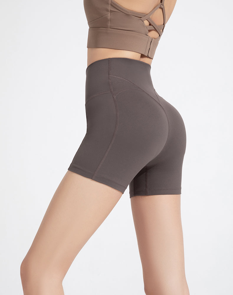 Seamless Crotch Tummy ControlYoga Shorts