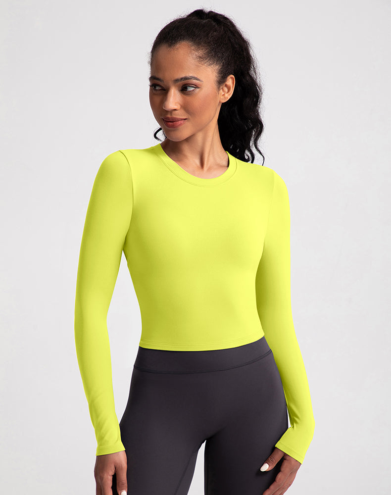 Open Back Long Sleeve Yoga Top