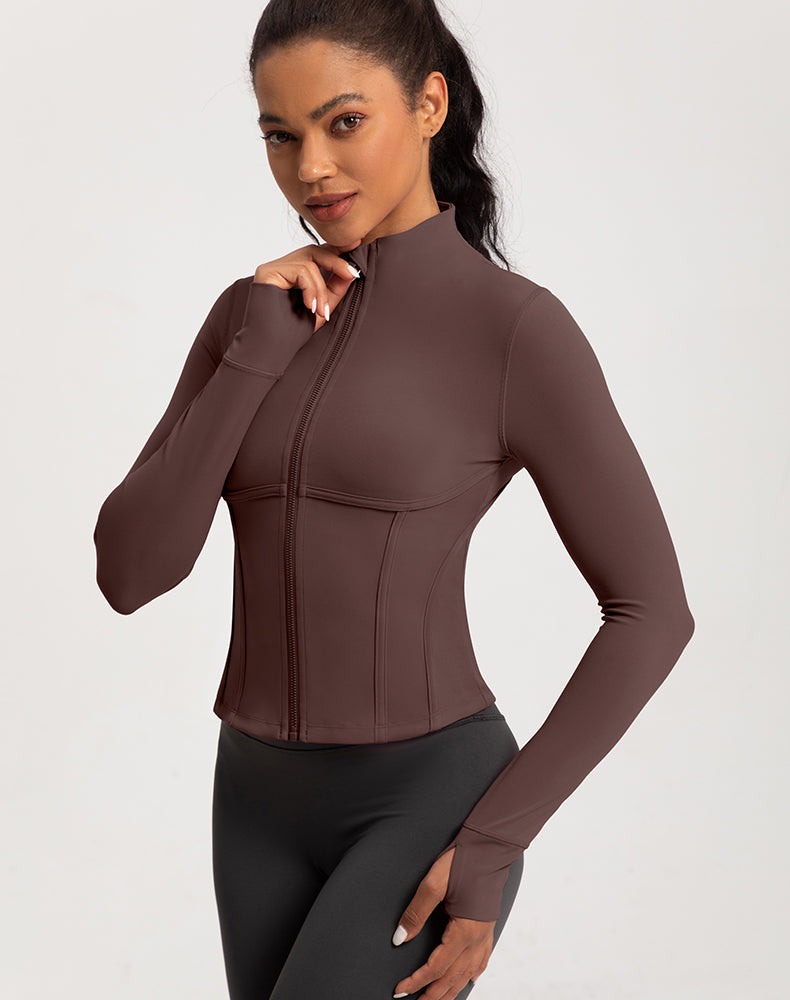 Stand Collar Yoga Jacket