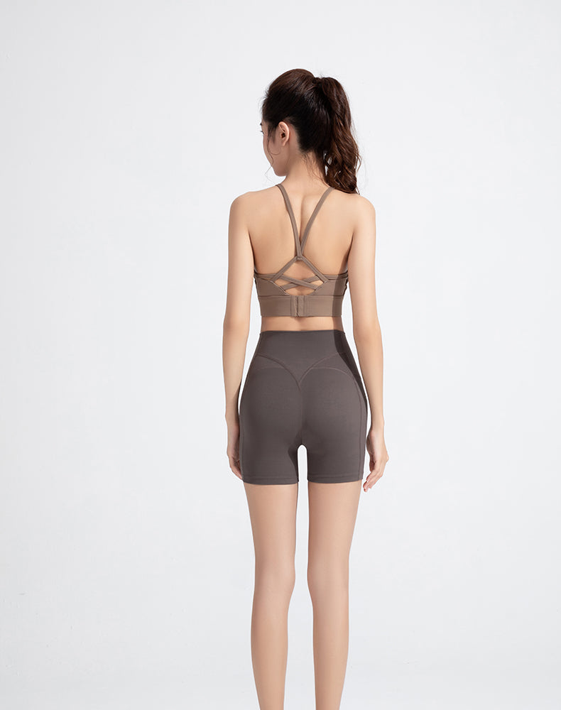 Seamless Crotch Tummy ControlYoga Shorts