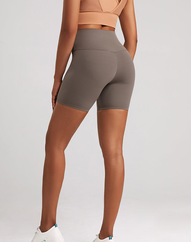 Lycra Tummy Control High-Waisted Yoga Shorts