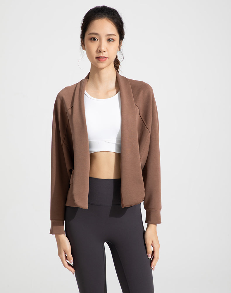 Shawl Collar Long Sleeve Jacket