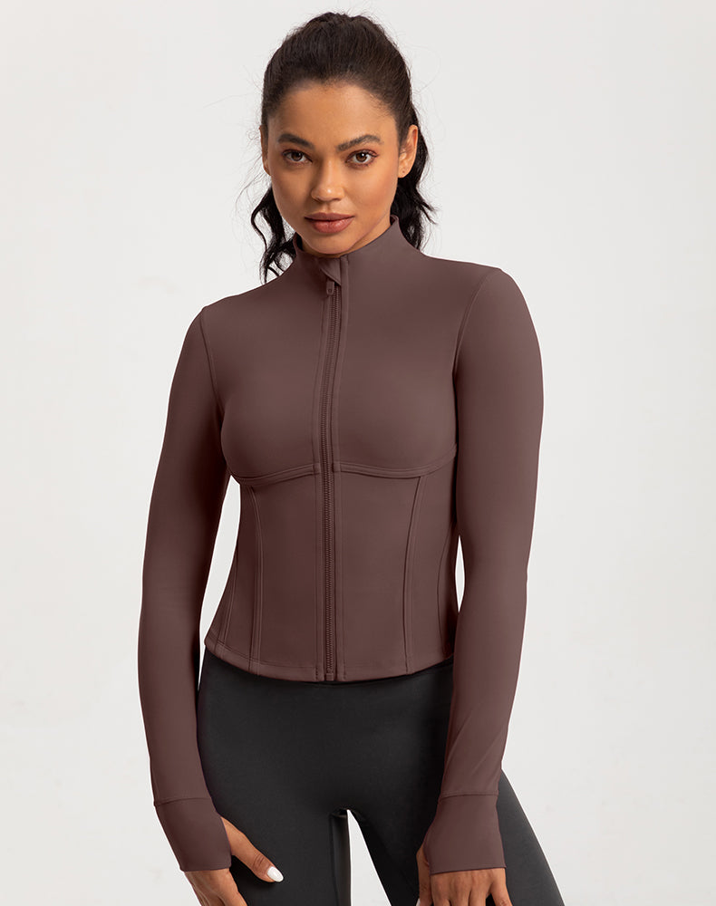 Stand Collar Yoga Jacket