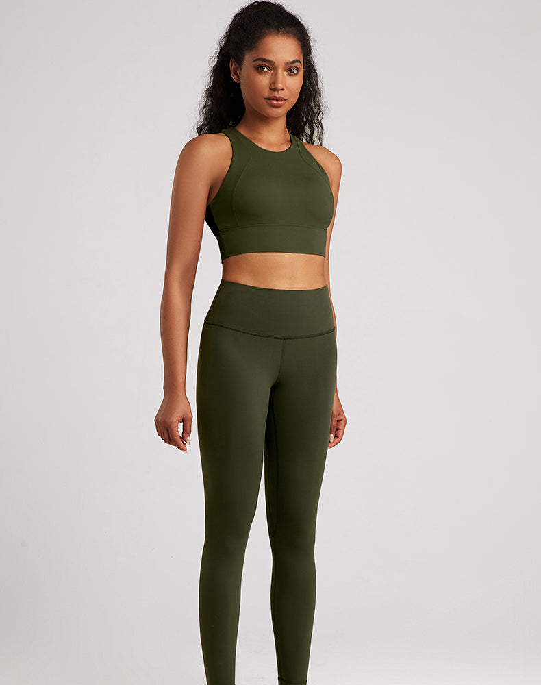 Lycra Wide-Waisted Compression Yoga Pants