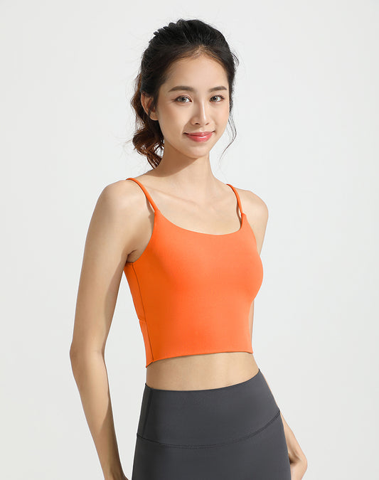 Twisted Back Hollow Design Yoga Bra