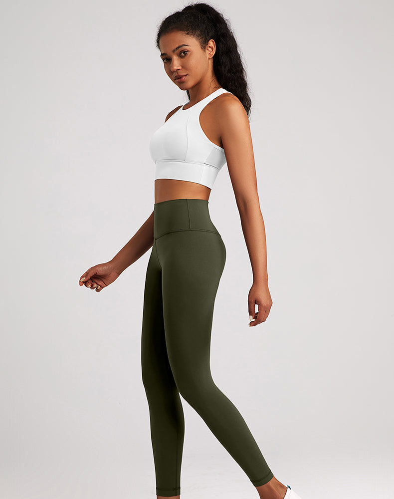 Lycra Wide-Waisted Compression Yoga Pants