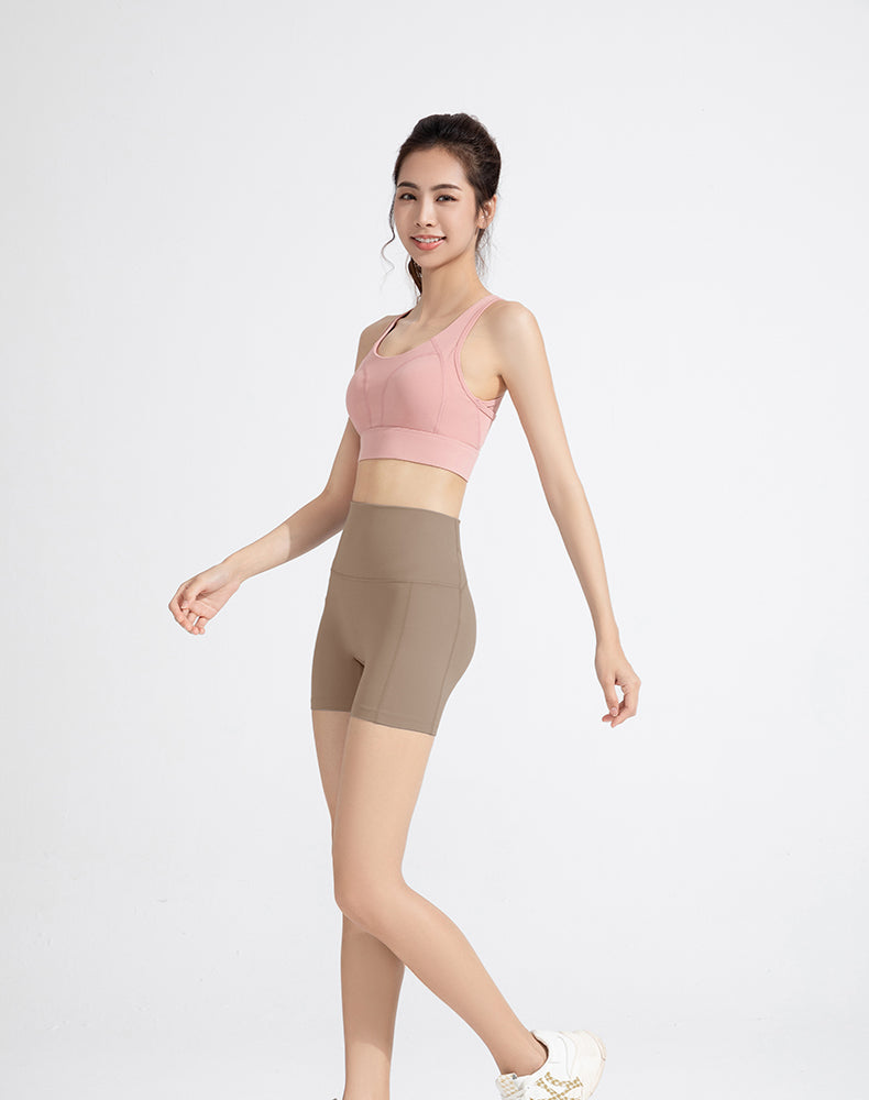 Seamless Crotch Tummy ControlYoga Shorts