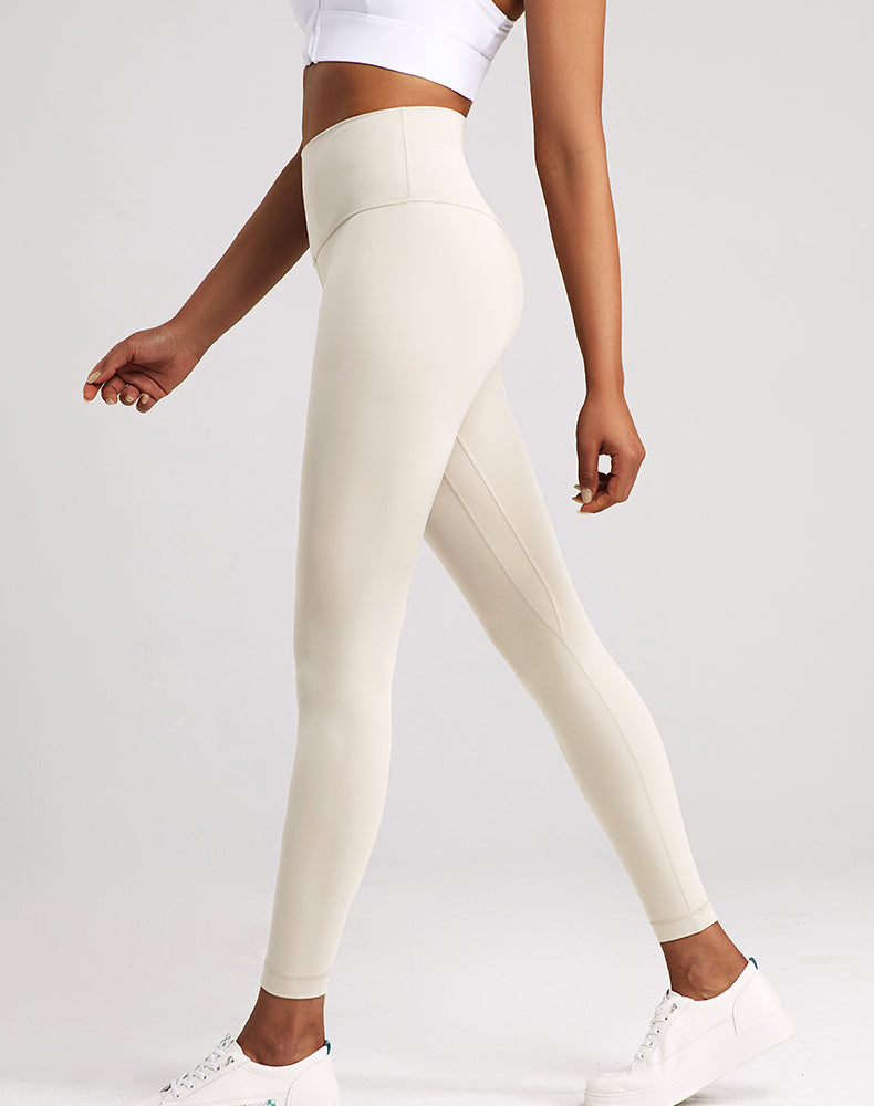 Lycra Wide-Waisted Compression Yoga Pants