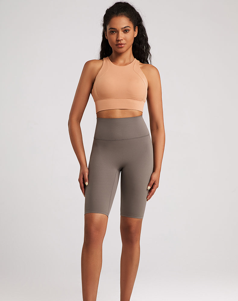 High-Waisted Butt-lifting Tummy Control Yoga Shorts